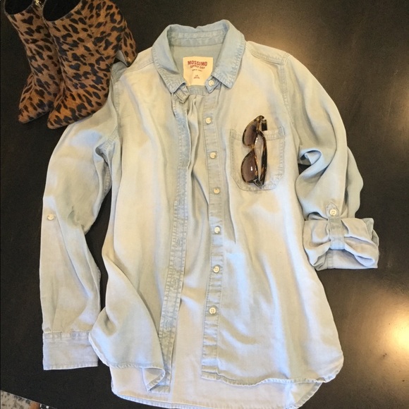 Mossimo Supply Co. Tops - Soft Chambray Denim Shirt